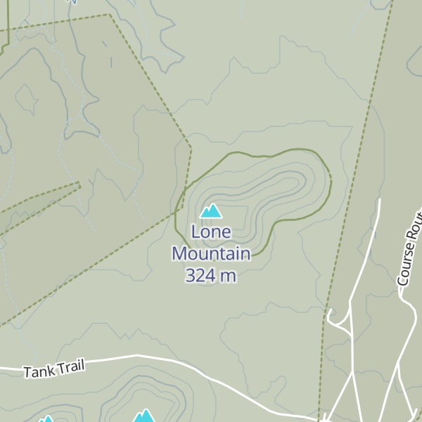 Map of Lone Mountain
