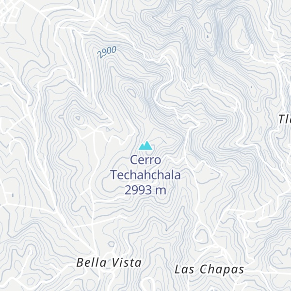 Map of Cerro Techahchala