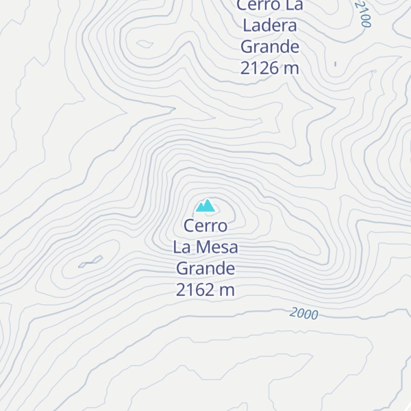Map of Cerro La Mesa Grande