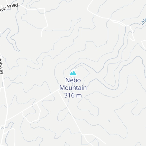 Map of Nebo Mountain