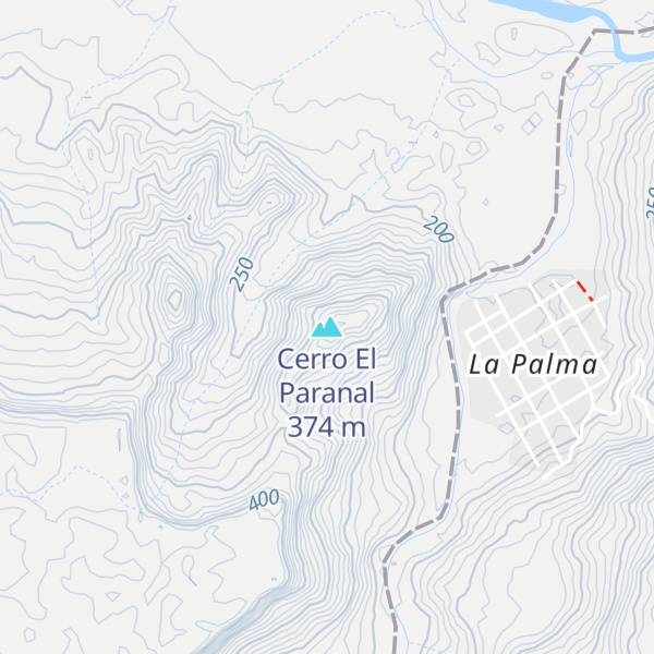Map of Cerro El Paranal