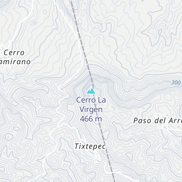 Map of Cerro La Virgen