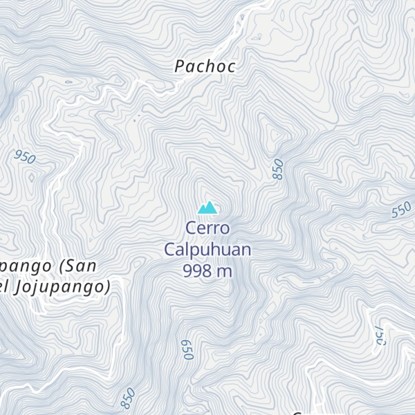 Map of Cerro Calpuhuan