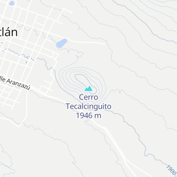 Map of Cerro Tecalcinguito