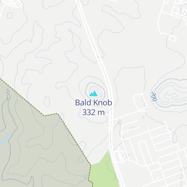 Map of Bald Knob