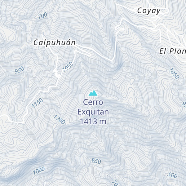 Map of Cerro Exquitan