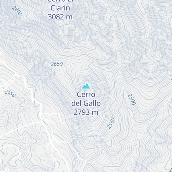 Map of Cerro del Gallo