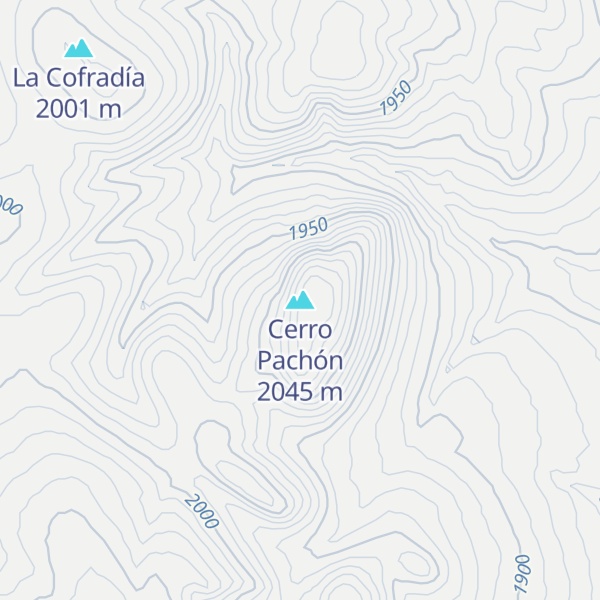 Map of Cerro Pachón