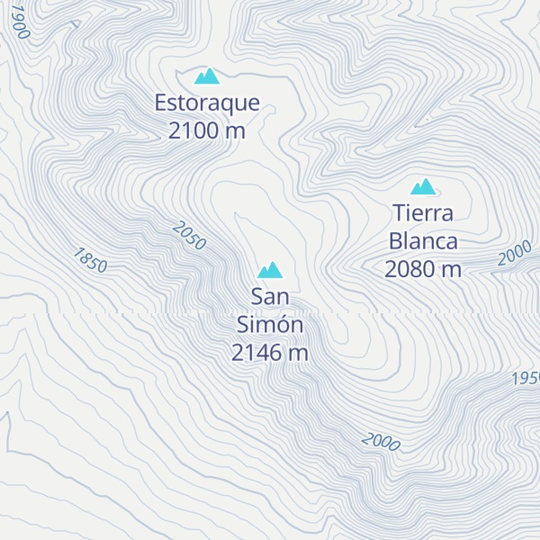 Map of San Simón
