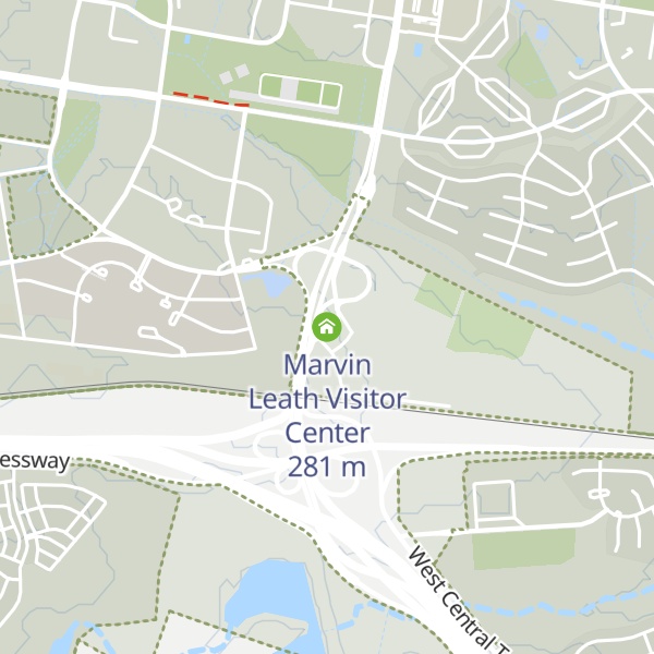 Map of Marvin Leath Visitor Center