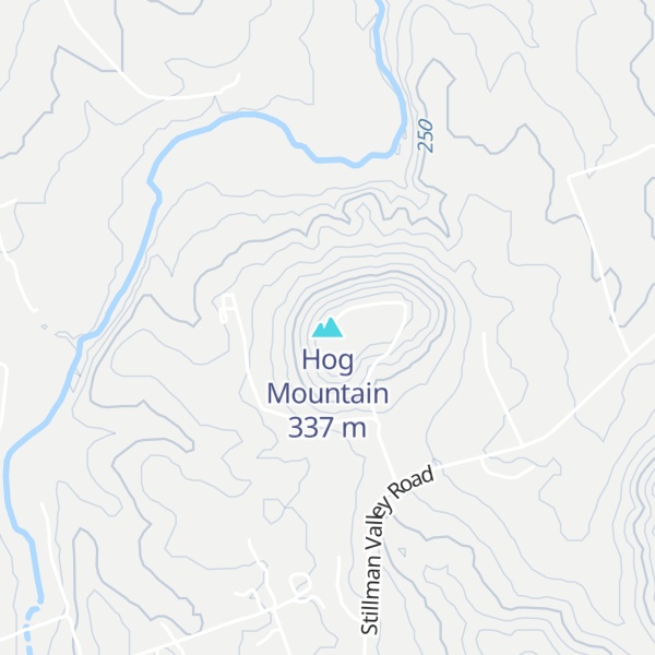 Map of Hog Mountain