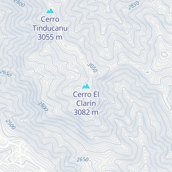 Map of Cerro El Clarín