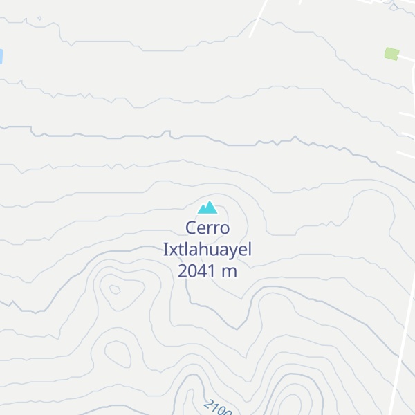 Map of Cerro Ixtlahuayel