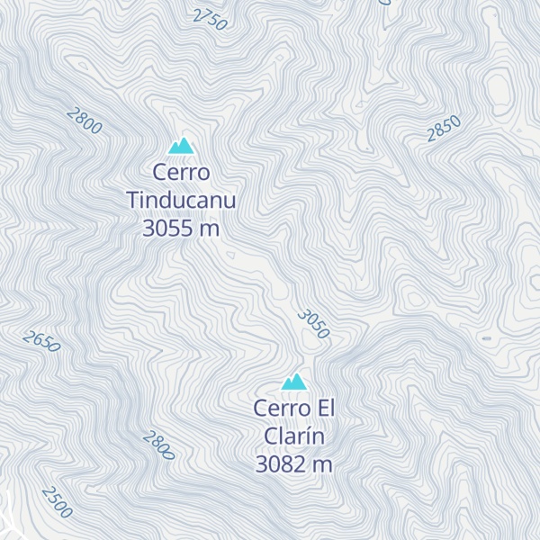 Map of Cerro Tindundaiti