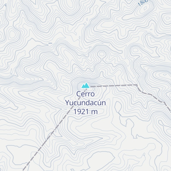 Map of Cerro Yucundacún