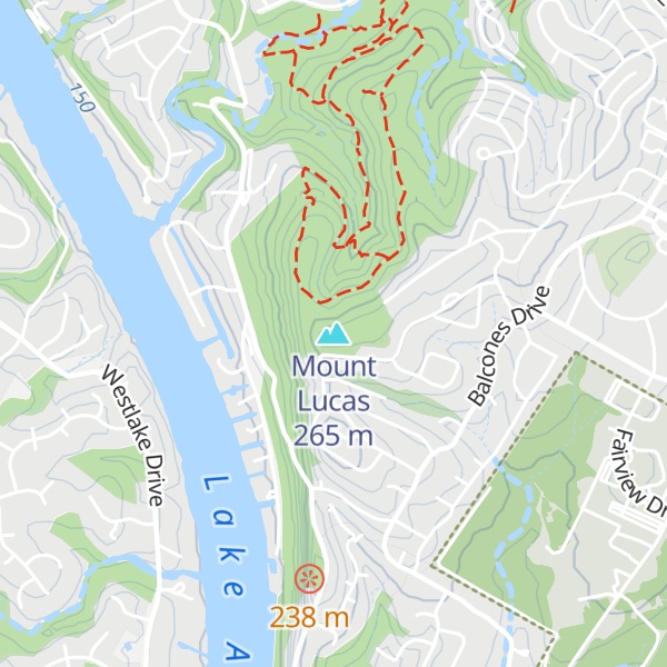Map of Mount Lucas