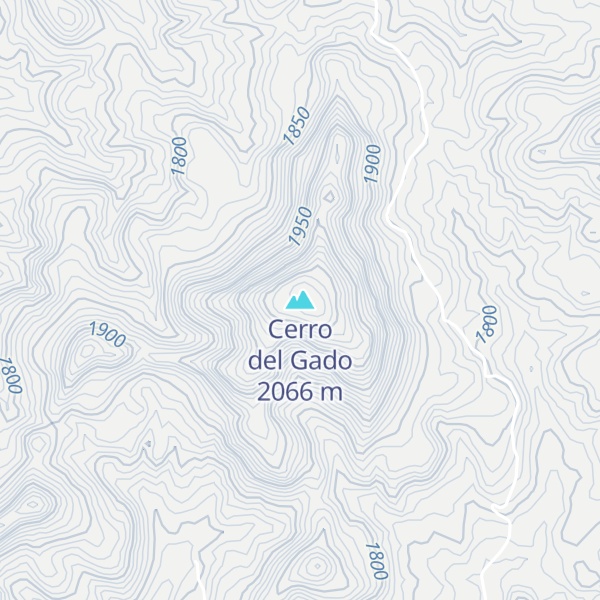 Map of Cerro del Gado