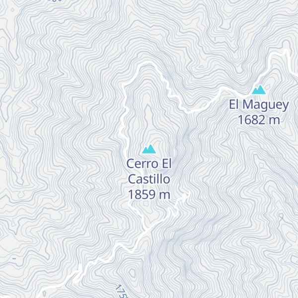 Map of Cerro El Castillo