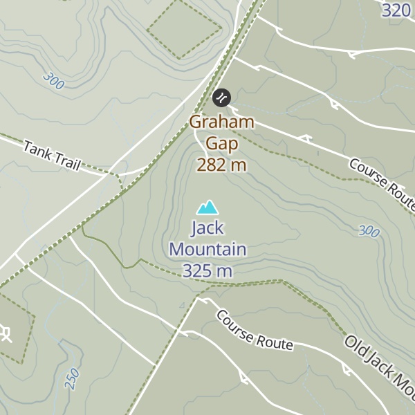 Map of Jack Mountain