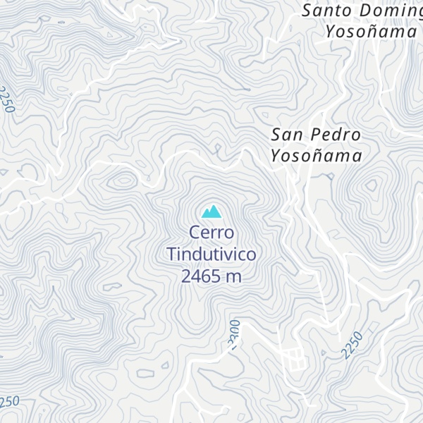 Map of Cerro Tindutivico