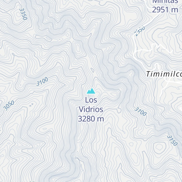 Map of Los Vidrios