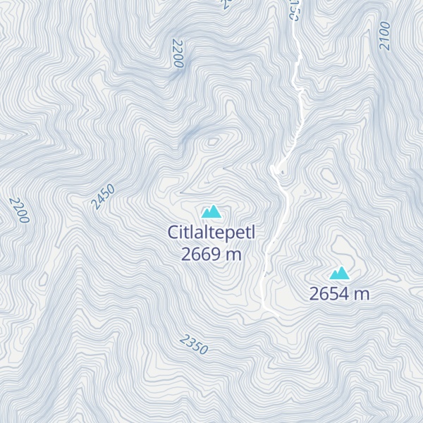 Map of Citlaltepetl
