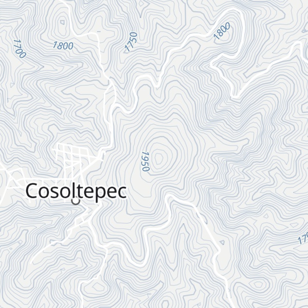 Map of Cerro El Cantón