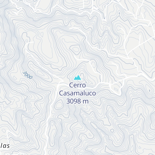 Map of Cerro Casamaluco
