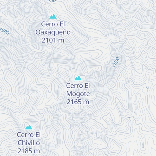 Map of Cerro El Mogote