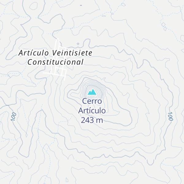 Map of Cerro Artículo