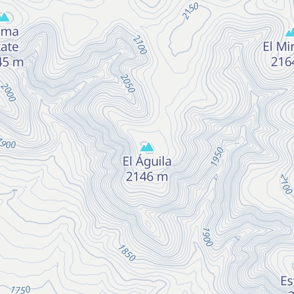 Map of El Águila