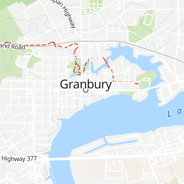 Map of Granbury visitor center