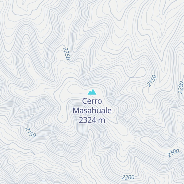 Map of Cerro Masahuale