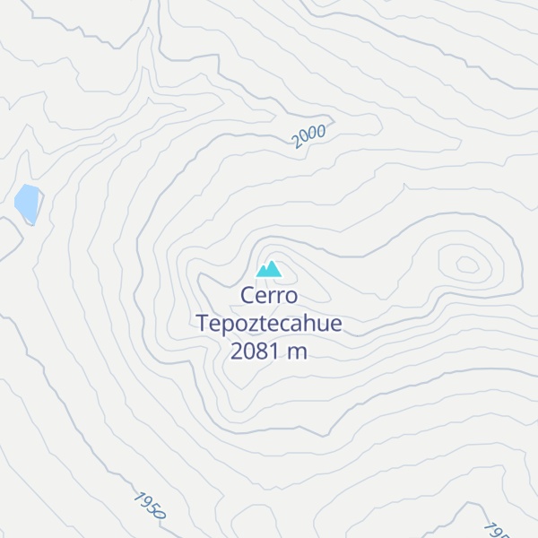 Map of Cerro Tepoztecahue