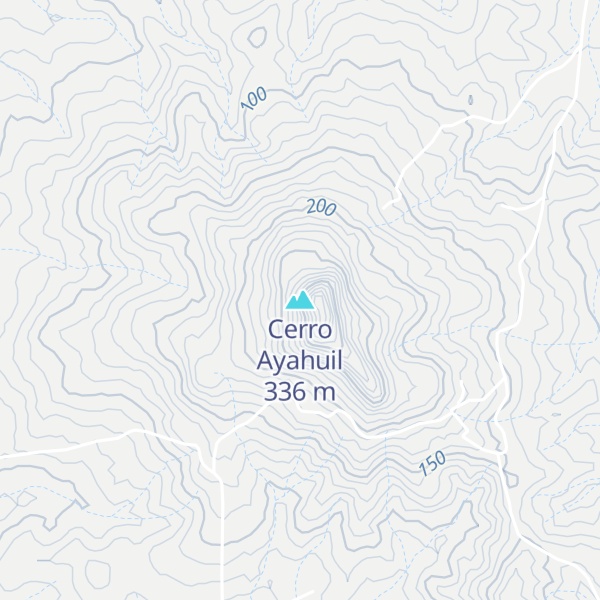 Map of Cerro Ayahuil