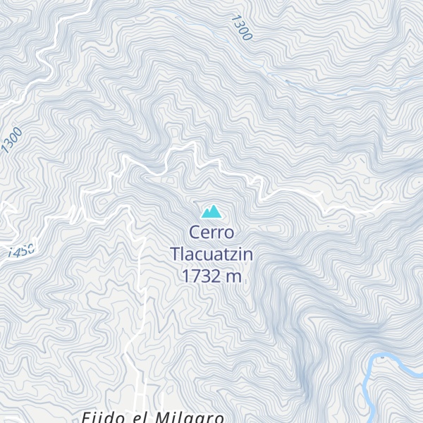 Map of Cerro Tlacuatzin