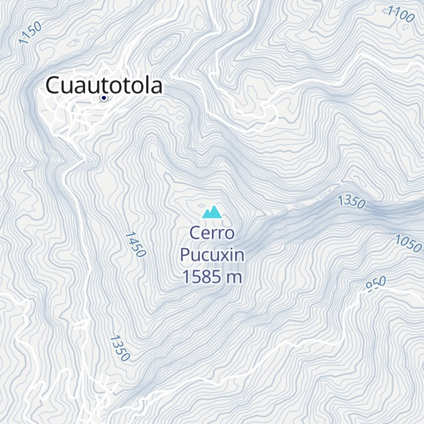 Map of Cerro Pucuxin