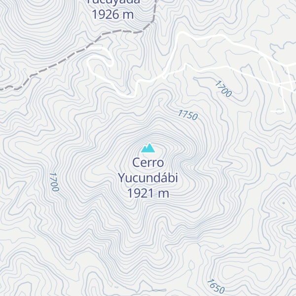 Map of Cerro Yucundábi