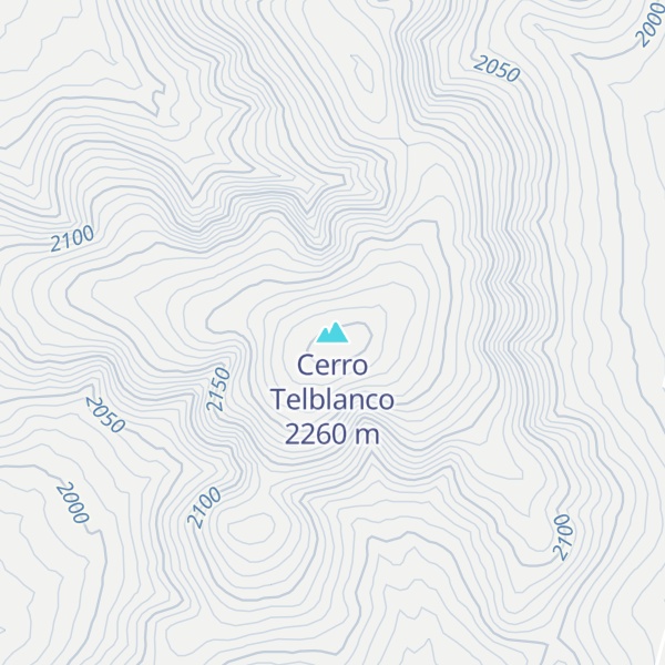 Map of Cerro Telblanco