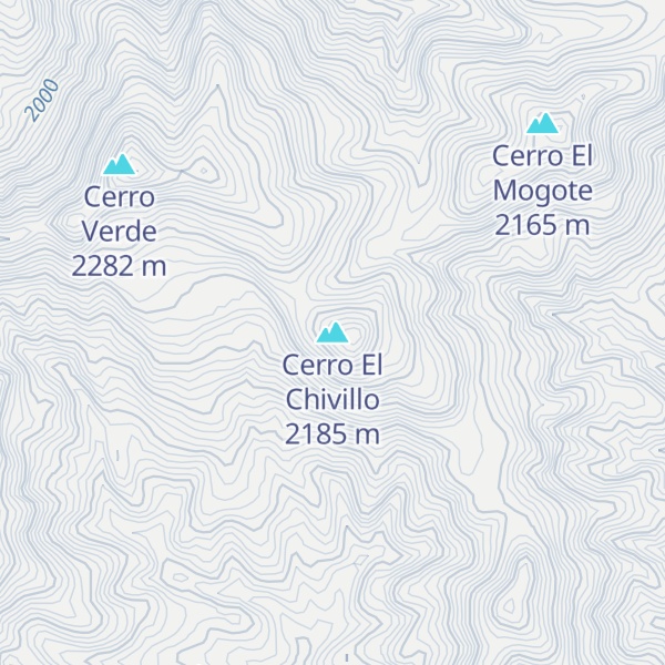 Map of Cerro El Chivillo