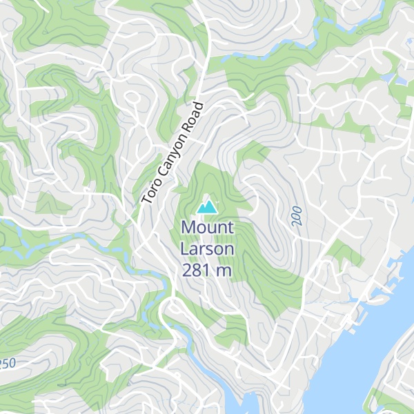 Map of Mount Larson