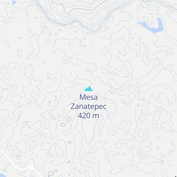 Map of Mesa Zanatepec