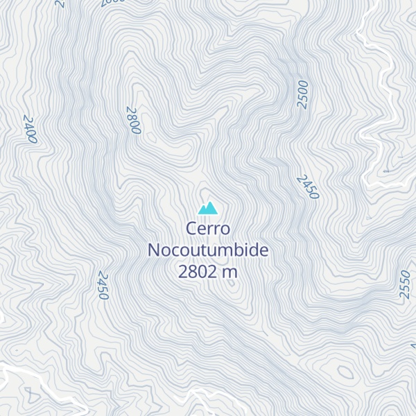 Map of Cerro Nocoutumbide