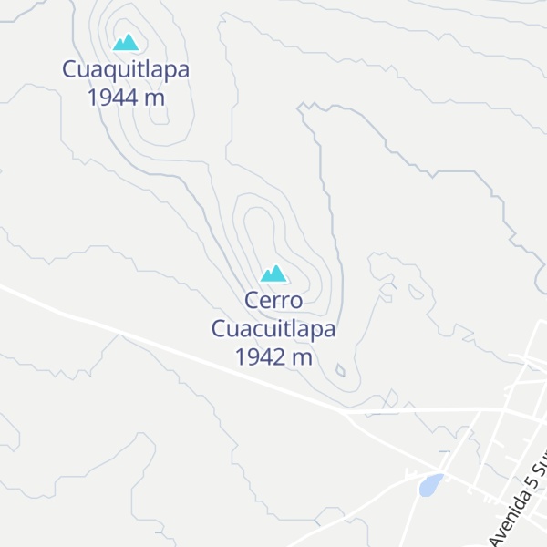 Map of Cerro Cuacuitlapa