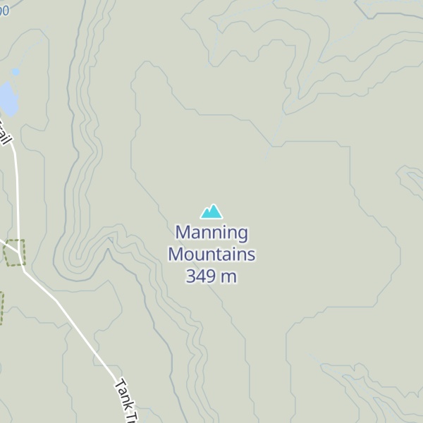 Map of Manning Mountains