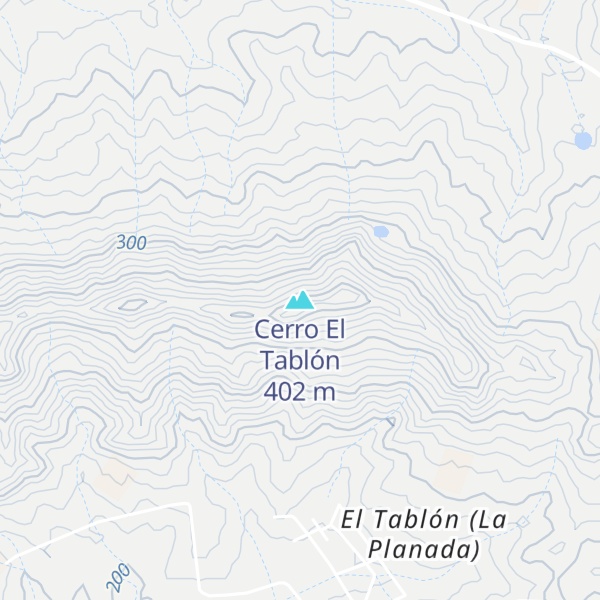 Map of Cerro El Tablón