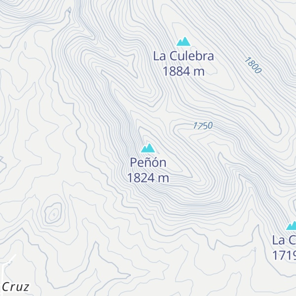 Map of Peñón