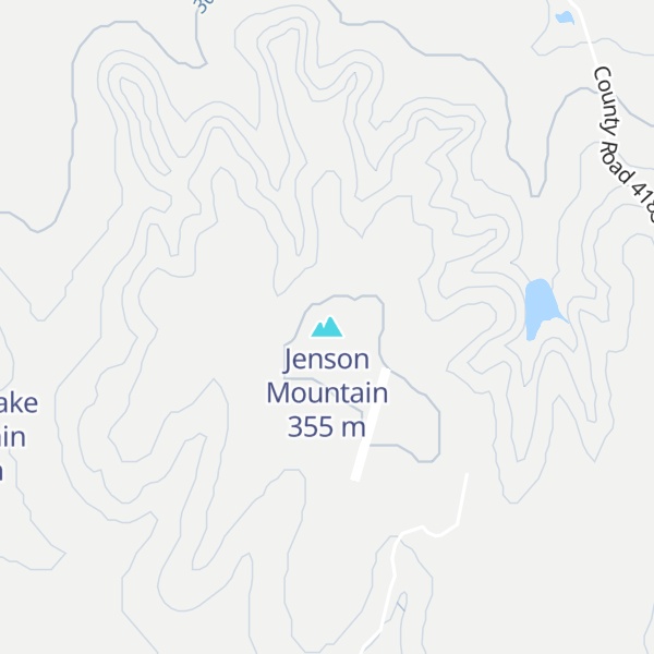 Map of Jenson Mountain