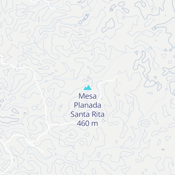 Map of Mesa Planada Santa Rita