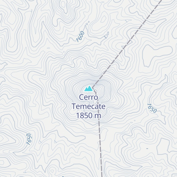 Map of Cerro Temecate